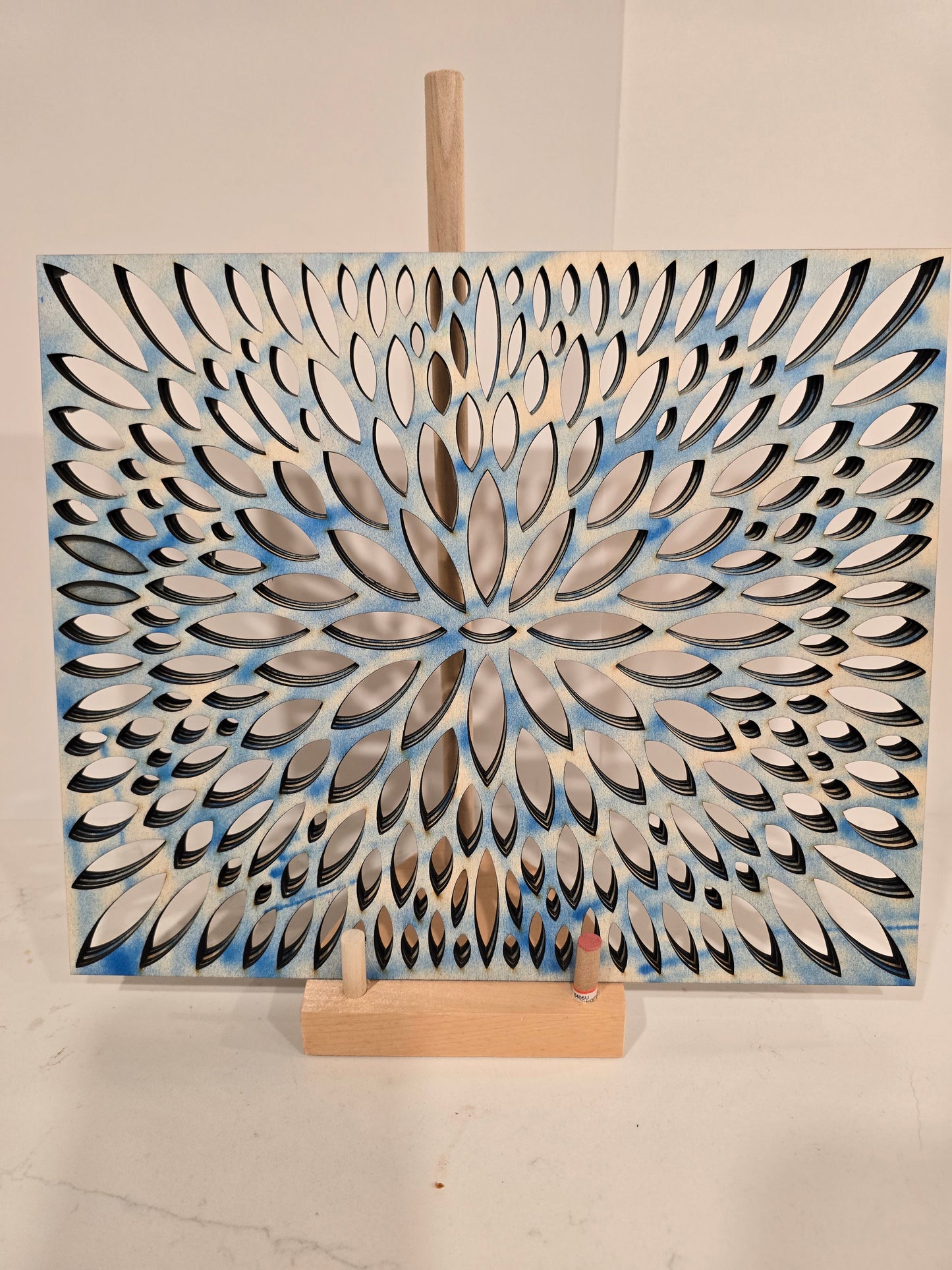 Blue Tie Dye Laser Cut Placemats - Set of 4