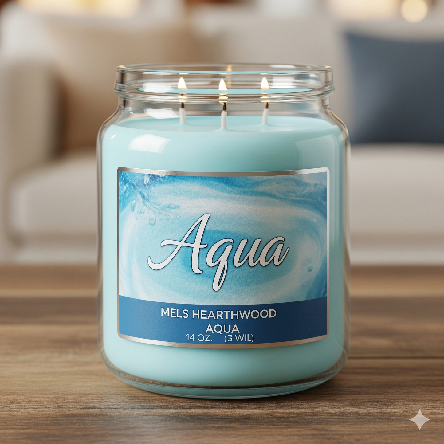 Aqua Candle 3 Wick - 14 oz