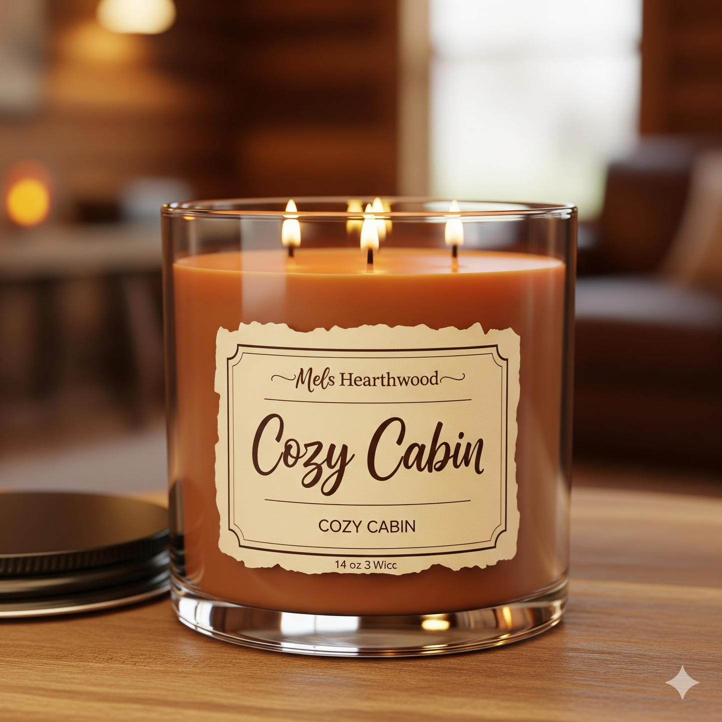 Cozy Cabin 3-Wick Candle - 14 oz