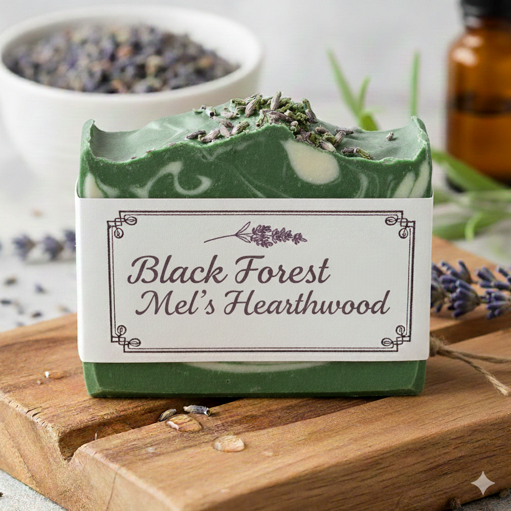 Black Forest Artisan Soap - Deep Musk with Activated Charcoal