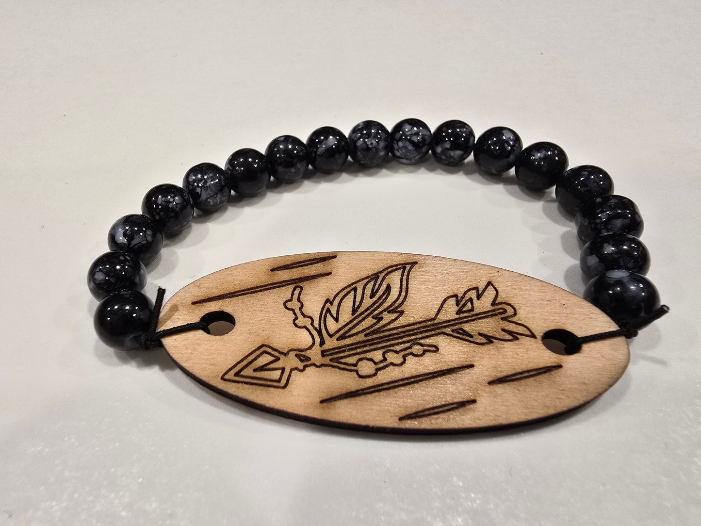 Laser Engraved Arrow Bracelet