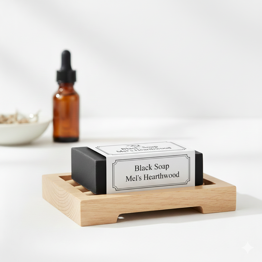 Black Artisan Soap - African Shea Inspired with Activated Charcoal