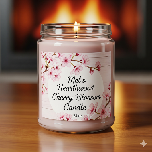 Cherry Blossom - 24 oz 2-Wick Paraffin Jar Candle