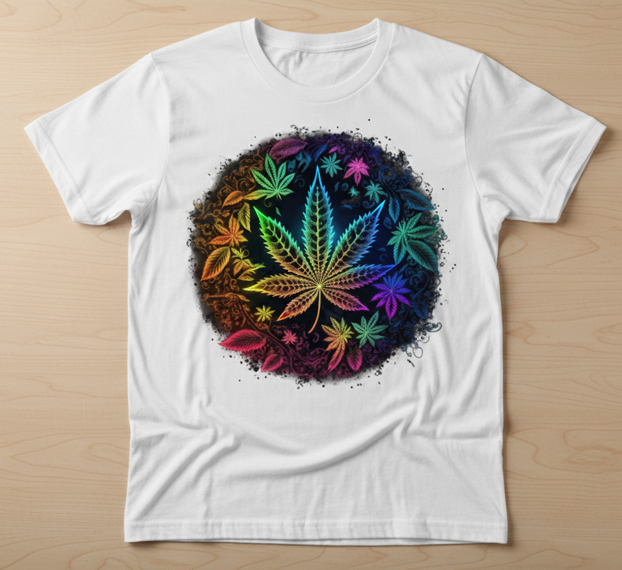 Multicolored Leaf T-Shirt