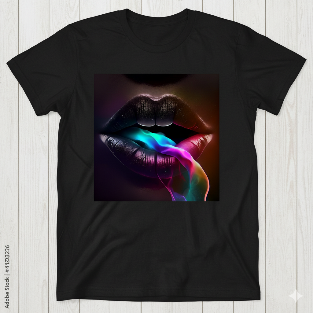 Rainbow Kiss Smoke T-Shirt
