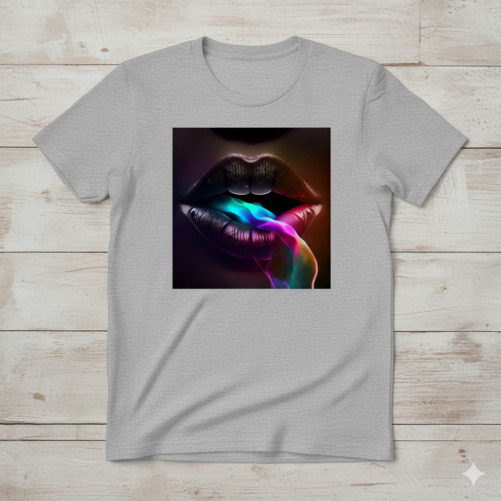 Rainbow Kiss Smoke T-Shirt