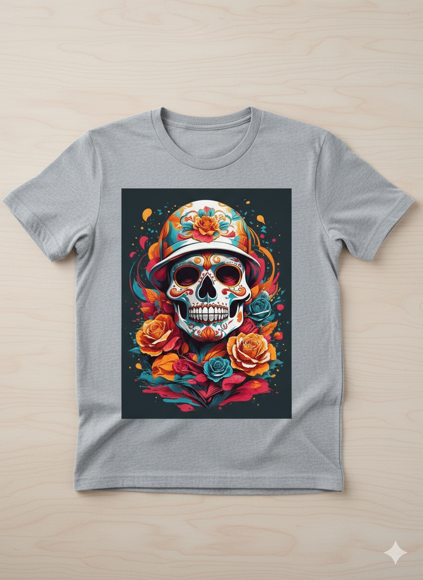 Warrior's Honor Skull & Roses T-Shirt