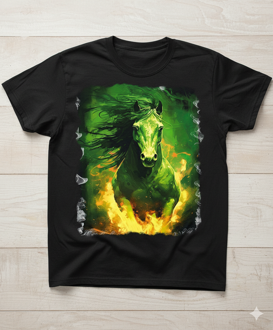 Emerald Blaze Horse T-Shirt