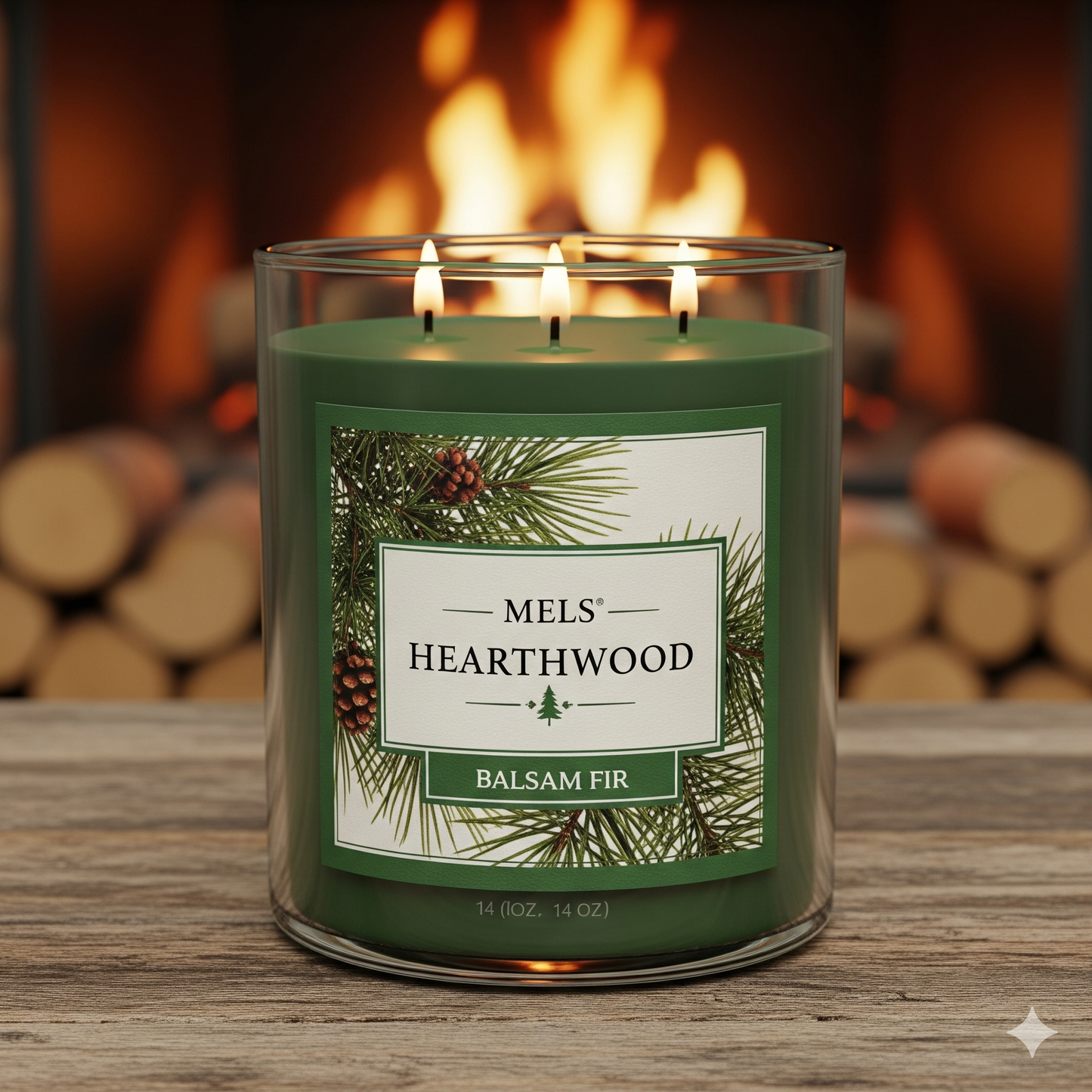 Balsam Fir  3 Wick Candle- 14 oz