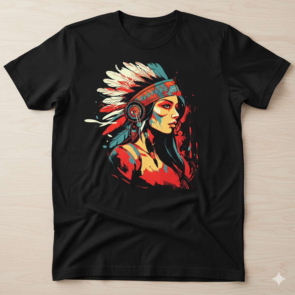 Native Spirit Portrait T-Shirt