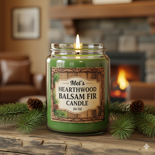 Balsam Fir - 24 oz 2-Wick Paraffin Jar Candle