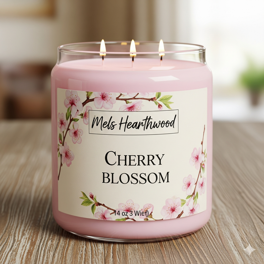 Cherry Blossom 3 Wick Candle - 14 oz