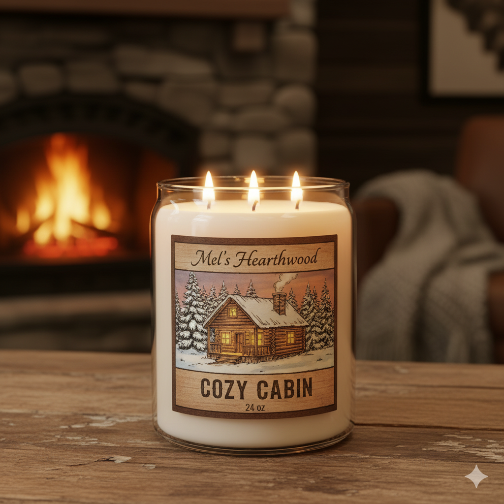Cozy Cabin 24oz 2-Wick Jar Candle
