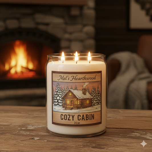 Cozy Cabin 24oz 2-Wick Jar Candle