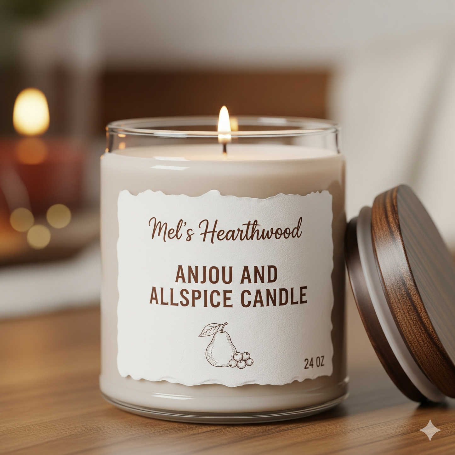 Anjou and Allspice - 24 oz 2-Wick Paraffin Candle