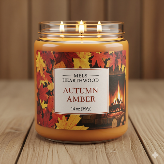Autumn Amber 3 Wick- 14 oz