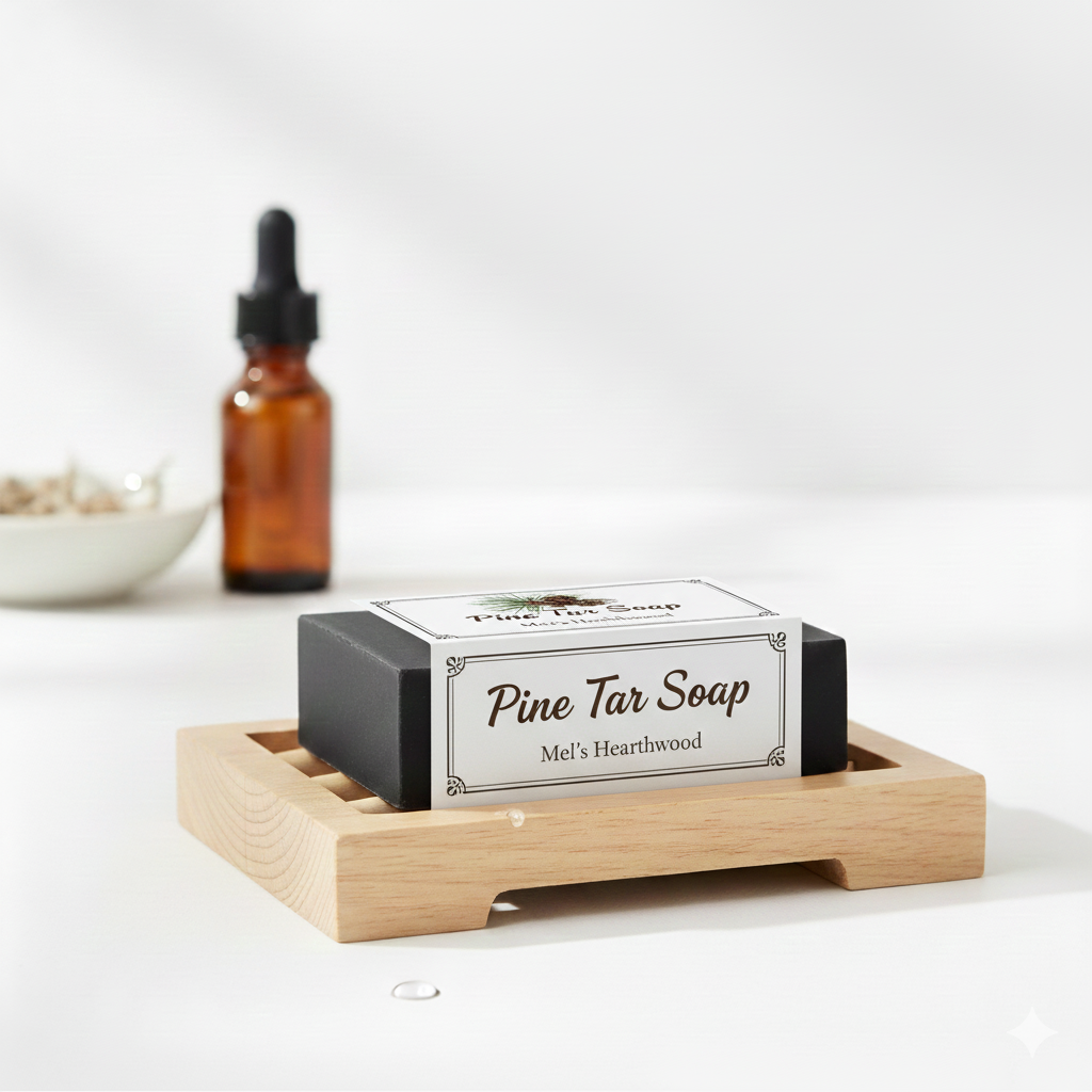 Pine Tar Artisan Soap - Old School Triple Exfoliating Bar