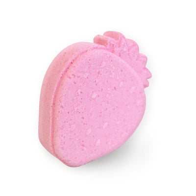 Strawberry Shaped Bath Bomb - Sweet Fresh Strawberry Scent (4 oz)