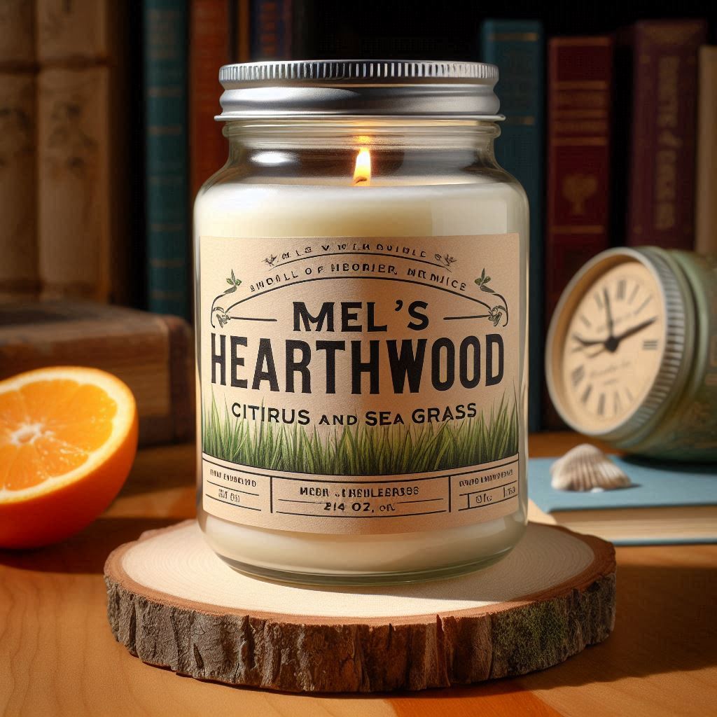Citrus And Seagrass - 24 oz 2-Wick Paraffin Jar Candle