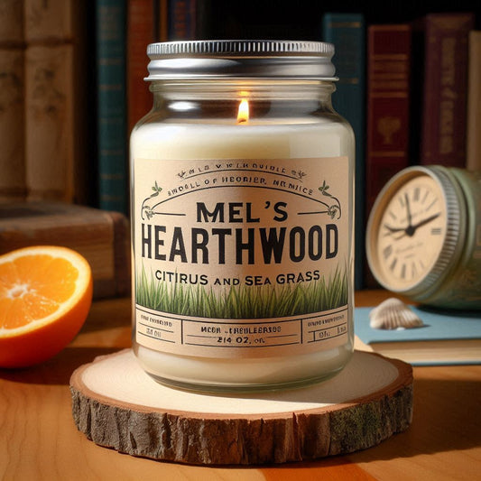 Citrus And Seagrass - 24 oz 2-Wick Paraffin Jar Candle